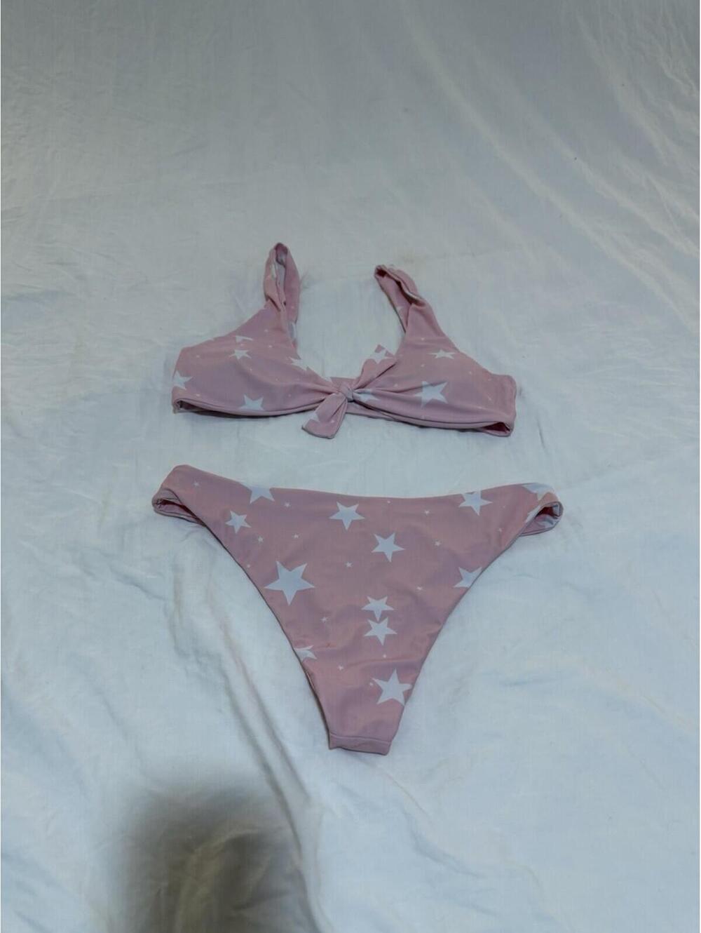 Pink Star Cheeky Swimsuit Size  Medium